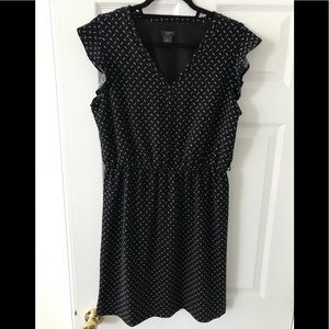 Ann Taylor Flutter Sleeve Dress